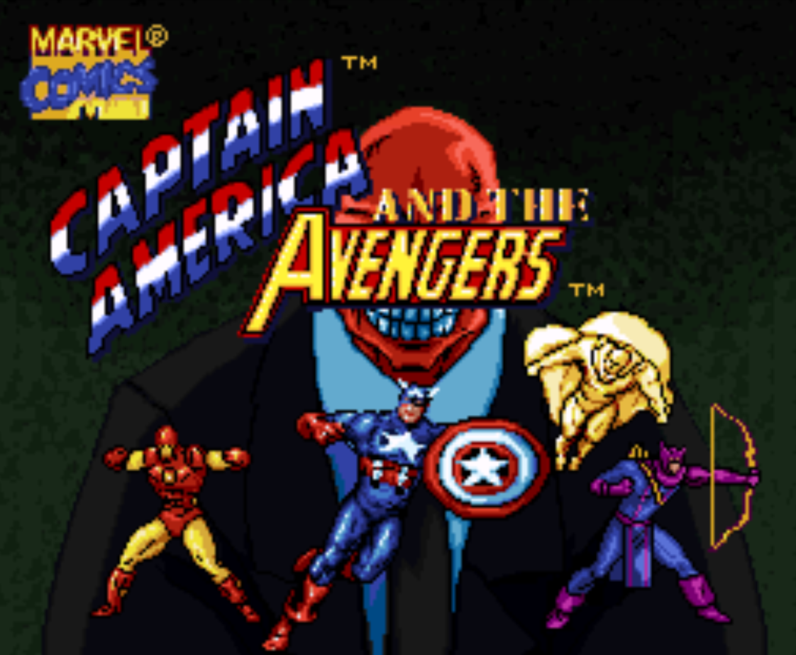 Captain America and the Avengers Title Screen
